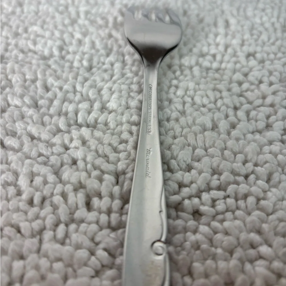 Oneida Decorators Mermaid Stainless‎ Steel Salad Forks Flatware 5pcs